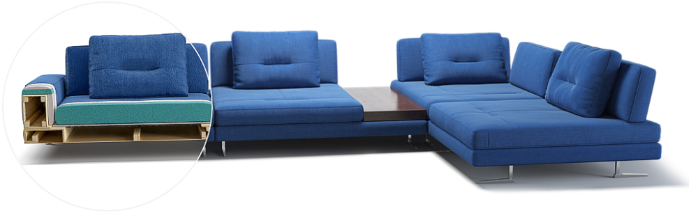 Ermes sofa детали