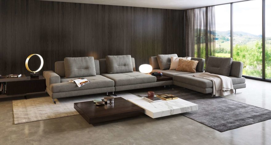 Ermes sofa фото в интерьере