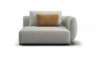 Enlarged module with right armrest sofa фото